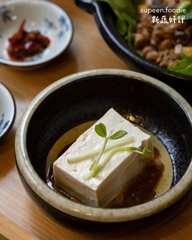 南投素食餐廳 - 樂川茶食 - 胡麻豆腐